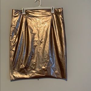 Rose Gold Latex Skirt✨